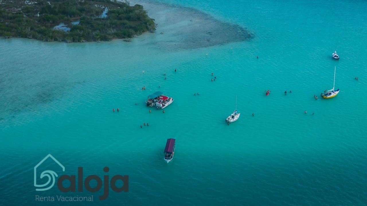Villa Xtohil With Private Access To The Magic 7 Colors Lagoon バカラル エクステリア 写真