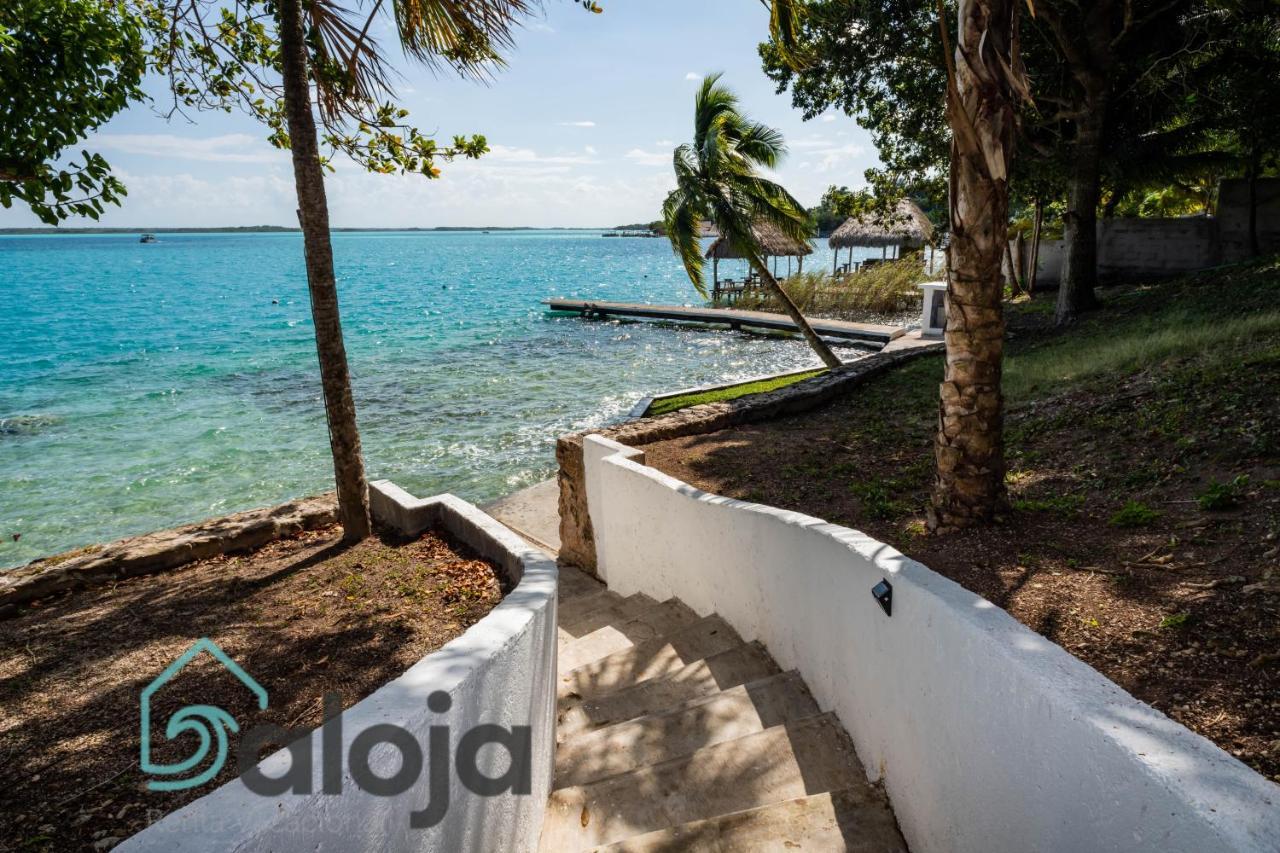 Villa Xtohil With Private Access To The Magic 7 Colors Lagoon バカラル エクステリア 写真
